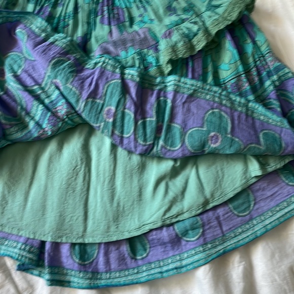 Spell and the gypsy collection buttercup ocean tiered ruffle mini skirt - Picture 13 of 17